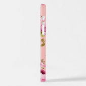 Coque iPhone 12 Pro Fleurs Motif 17 (Côté gauche)