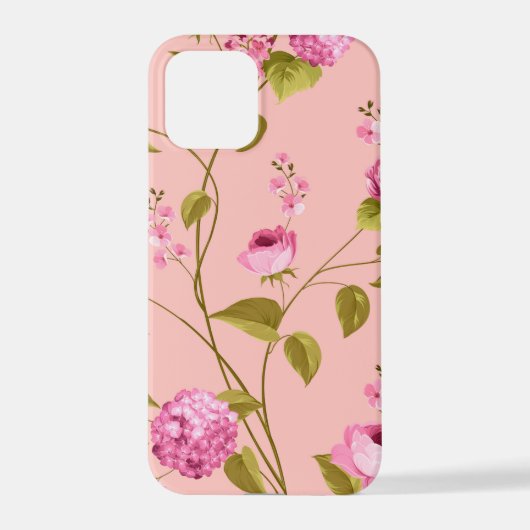 Coque iPhone 12 Pro Fleurs Motif 17 (Verso)