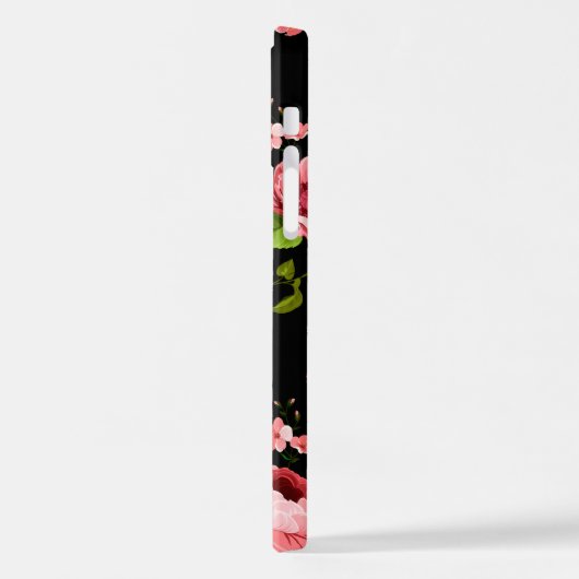 Coque iPhone 12 Pro Fleurs Motif 18 (Côté gauche)