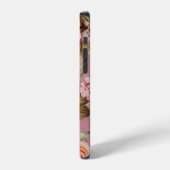 Coque iPhone 12 Pro Fleurs pastel rustique rose (Côté gauche)