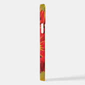 Coque iPhone 12 Pro Fleurs rouges et jaunes 1 (Côté droit)