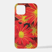Coque iPhone 12 Pro Fleurs rouges et jaunes 1 (Verso)