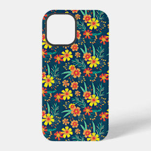 Coque iPhone 12 Pro Floral Arrière - plan Belle conception-46566