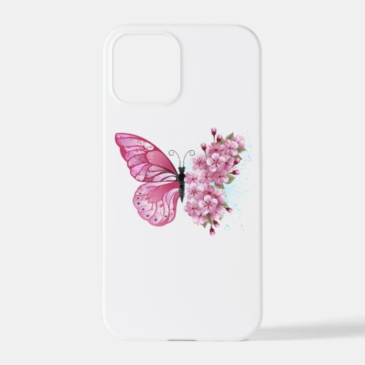 Coque iPhone 12 Pro Flower Butterfly (Verso)