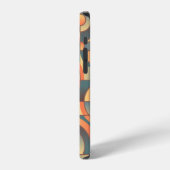 Coque iPhone 12 Pro Fond-abstrait-orange-bleu (Côté gauche)