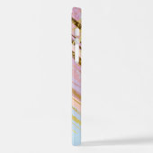 Coque iPhone 12 Pro Fond rose texturé (Côté gauche)