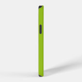 Coque iPhone 12 Pro Fond vert uni (Côté droit)