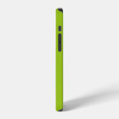 Coque iPhone 12 Pro Fond vert uni (Côté gauche)