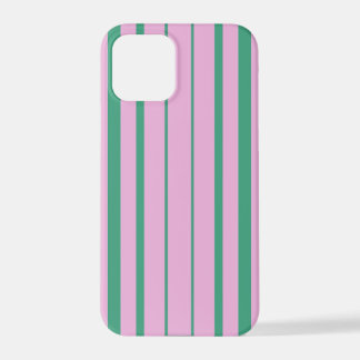 Coque iPhone 12 Pro Green Stripes and Soft Pink iPhone 12 Pro Case