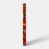 Coque iPhone 12 Pro Griffe de dragon rouge (Côté gauche)