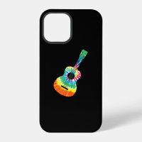 Guitare Acoustique Tie Dye Arc-en-Ciel Hippie Drôl