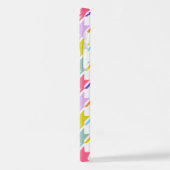 Coque iPhone 12 Pro Houndstooth Multicolor+White Big Motif (Côté gauche)