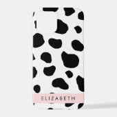 Coque iPhone 12 Pro Impression De Vache, Spots De Vache, Noir Et Blanc (Verso)