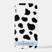 Coque iPhone 12 Pro Impression De Vache, Spots De Vache, Noir Et Blanc (Verso)