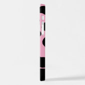 Coque iPhone 12 Pro Impression De Vache, Spots De Vache, Vache Rose, V (Côté gauche)