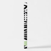 Coque iPhone 12 Pro Impression Zèbre, Grilles, Noir Et Blanc, Votre No (Côté gauche)