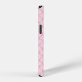 Coque iPhone 12 Pro Initiales de nom en monogramme Rose Écailles de si (Côté droit)