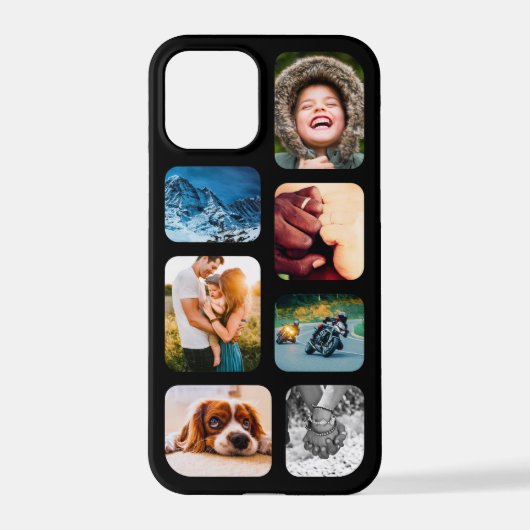 Coque iPhone 12 Pro iPhone12 Pro Photo Collage Modèle Téléphone arrond (Verso)