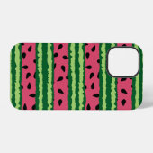 Coque iPhone 12 Pro Joli motif pastèque rose et vert (Verso Horizontal)
