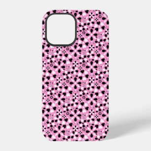 Coque iPhone 12 Pro Jolies fleurs noires blanches