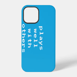 Coque iPhone 12 Pro Joue Bien Avec Les Autres Bleu