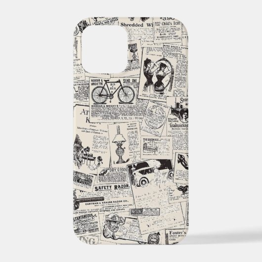 Coque iPhone 12 Pro Journal vintage (Verso)