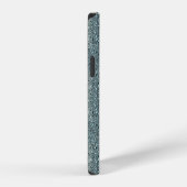 Coque iPhone 12 Pro Laine tricotée grise et sauge (Côté droit)