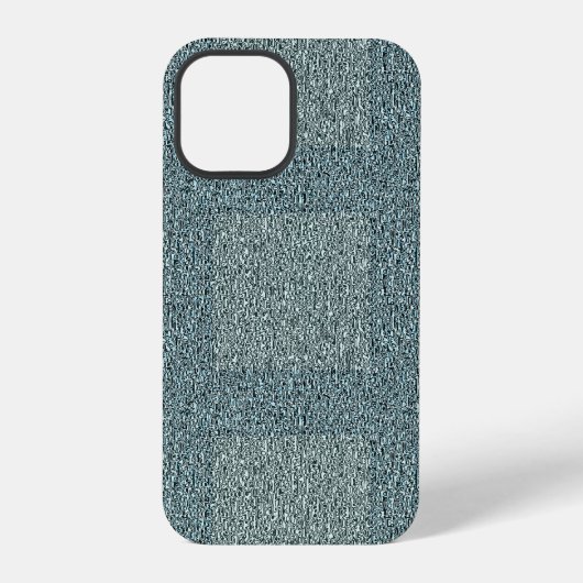 Coque iPhone 12 Pro Laine tricotée grise et sauge (Verso)