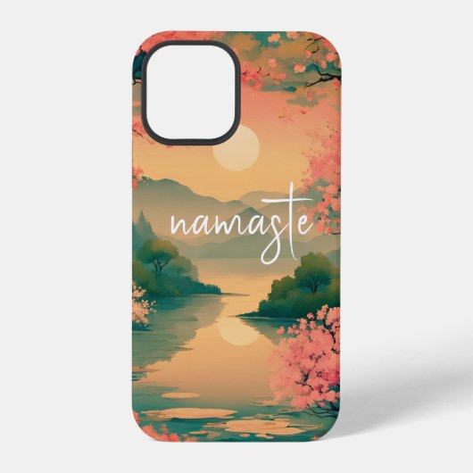 Coque iPhone 12 Pro Landscape Sakura Zen (Verso)