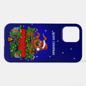 Coque iPhone 12 Pro Lapin de Noël (Verso Horizontal)