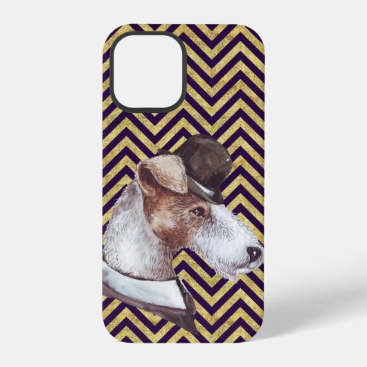 Coque iPhone 12 Pro Le Gentleman Airedale (Verso)