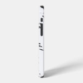Coque iPhone 12 Pro Léopard Noir Blanc (Côté gauche)