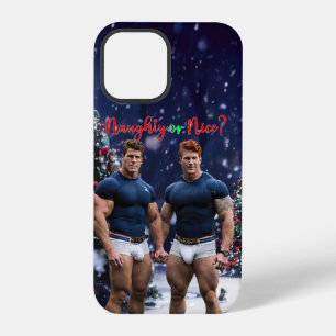 Coque iPhone 12 Pro Les sapins de Noël lumineux de SlipperyJoe deux mu
