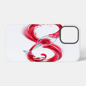 Coque iPhone 12 Pro L'infini avec du vin rouge (Verso Horizontal)