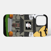 Coque iPhone 12 Pro Maison Hantée Halloween (Verso Horizontal)