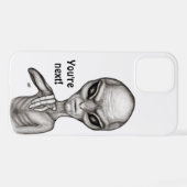 Coque iPhone 12 Pro Mauvais Alien, Tu es le prochain ! (Verso Horizontal)