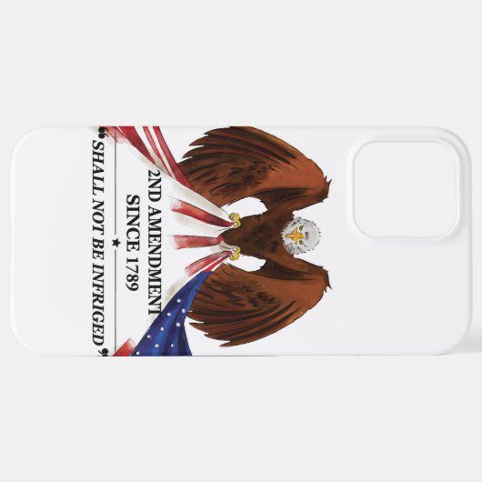 Coque iPhone 12 Pro Max 2e amendement Oreiller (Retour horizontal)