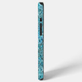 Coque iPhone 12 Pro Max Abalone Pāua Shell Aqua Blue (Côté gauche)