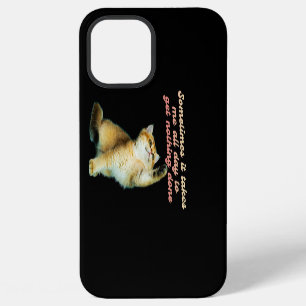Coque iPhone 12 Pro Max Amoureux de chat paresseux drôle de chat mignon