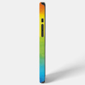 Coque iPhone 12 Pro Max Aquarelle Arc-en-ciel Fierté Brillante Vibrante (Côté gauche)