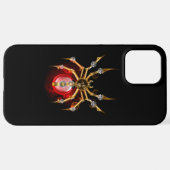 Coque iPhone 12 Pro Max Araignée en vapeur noire (Retour horizontal)