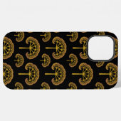Coque iPhone 12 Pro Max Arbres dorés (Verso Horizontal)