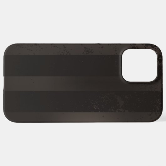 Coque iPhone 12 Pro Max Arrière - plan brun rayé Steampunk (Retour horizontal)