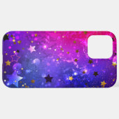 Coque iPhone 12 Pro Max Arrière - plan rose brillant (Retour horizontal)
