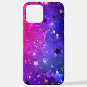 Coque iPhone 12 Pro Max Arrière - plan rose brillant