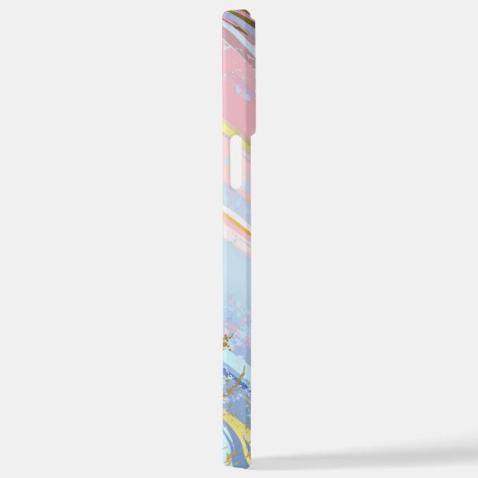 Coque iPhone 12 Pro Max Arrière - plan rose texturé (Côté droit)