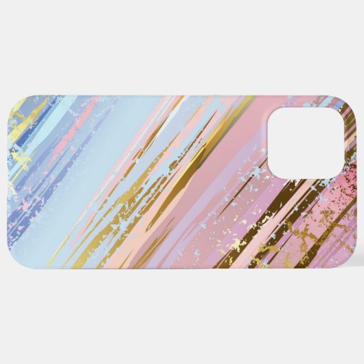 Coque iPhone 12 Pro Max Arrière - plan rose texturé (Retour horizontal)