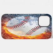 Coque iPhone 12 Pro Max Balle de baseball (Verso Horizontal)