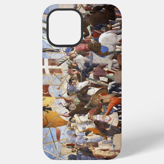 Coque iPhone 12 Pro Max BATAILLE D'HÉRACLÈS par Piero Della Francesca (Verso)