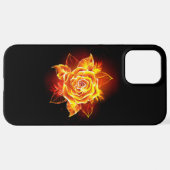 Coque iPhone 12 Pro Max Blooming Fire Rose (Retour horizontal)